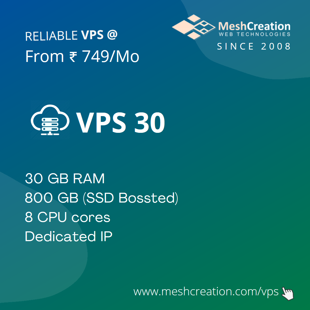 VPS 30 GB RAM 80 GB SSD